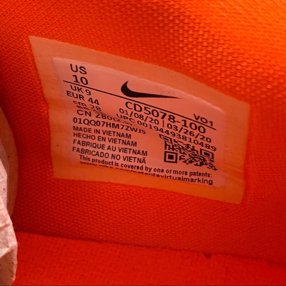 LE Nike PG4 Gatorade White GX Basketball Shoes 10 - Picture 11 of 11